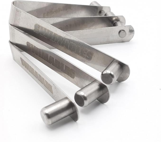 SWIMABLES STAINLESS STEEL V-CLIPS - 3 PACK