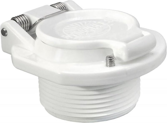 VAC LOCK 1.5" MPT - WHITE