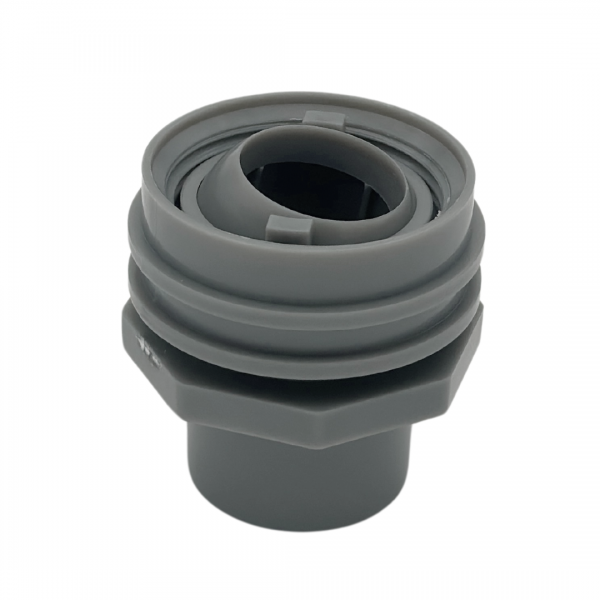 1" SOCKET X 1" EYEBALL FLUSH MOUNT RETURN FITTING - GRAY