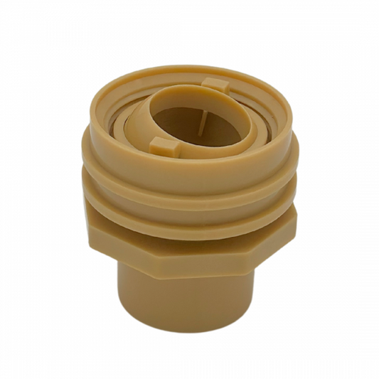 1" SOCKET X 1" EYEBALL FLUSH MOUNT RETURN FITTING - TAN