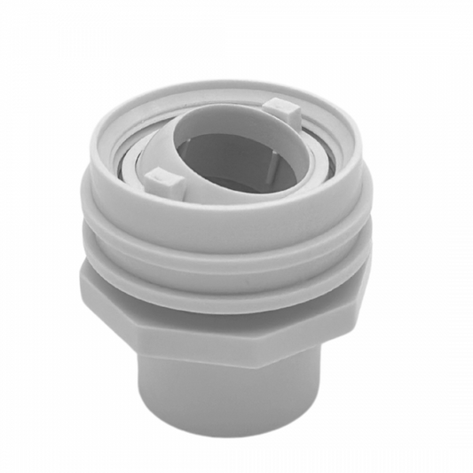 1" SOCKET X 1" EYEBALL FLUSH MOUNT RETURN FITTING - WHITE