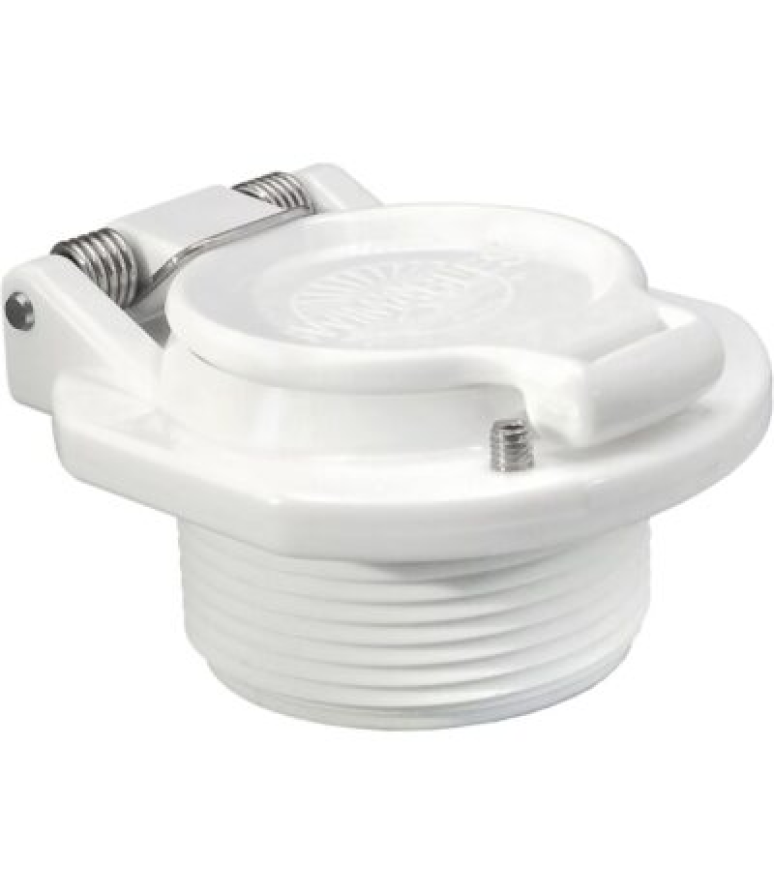 VAC LOCK 1.5" MPT - WHITE